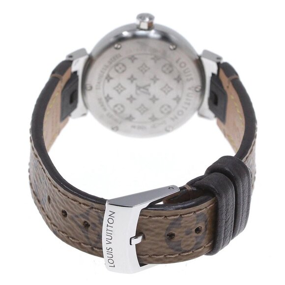 LOUIS VUITTON Tambour PM Monogram QA115 white Dial Quartz Ladies Watch_862268 - Picture 4 of 7